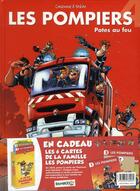 Couverture du livre « Les pompiers Tome 4 : potes au feu » de Christophe Cazenove et Stedo aux éditions Bamboo