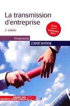 Couverture du livre « La transmission d'entreprise - 2e edition - a jour du 1er septembre 2014. » de Benoudiz/Luzu aux éditions Oec