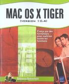 Couverture du livre « Mac os x tiger (version 10.4) » de Eric Chautrand aux éditions Eni
