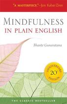 Couverture du livre « Mindfulness in Plain English » de Henepola Gunaratana aux éditions Wisdom Publications