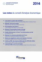 Couverture du livre « Recueil 2014 des notes du CAE » de Conseil D'Analyse Economique aux éditions Documentation Francaise