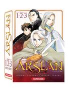 Couverture du livre « The heroic legend of Arslan : coffret Tomes 1 à 3 » de Hiromu Arakawa et Yoshiki Tanaka aux éditions Kurokawa