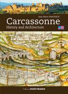 Couverture du livre « Carcassonne ; history and architecture » de Jean-Pierre Panouille aux éditions Ouest France
