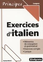 Couverture du livre « Exercices d'italien » de Maribel Molio aux éditions Studyrama