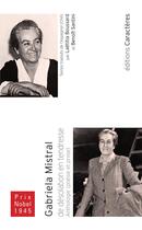 Couverture du livre « De désolation en tendresse » de Gabriela Mistral aux éditions Caracteres