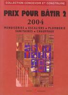 Couverture du livre « Prix pour batir (édition 2004) » de Michel Matana aux éditions Alternatives