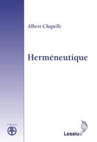 Couverture du livre « Herméneutique » de Albert Chapelle aux éditions Lessius
