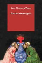 Couverture du livre « Aurora consurgens » de Thomas D'Aquin aux éditions Mimesis