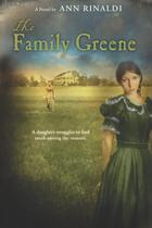 Couverture du livre « The Family Greene » de Rinaldi Ann aux éditions Houghton Mifflin Harcourt