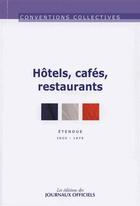 Couverture du livre « Hotels, cafés, restaurants (9e édition) » de  aux éditions Direction Des Journaux Officiels