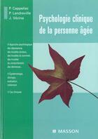 Couverture du livre « Psychologie clinique de la personne agee » de Cappeliez aux éditions Elsevier-masson