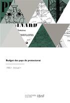 Couverture du livre « Budget des pays de protectorat » de Senegal aux éditions Hachette Bnf