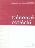 Couverture du livre « L'énoncé réfléchi » de  aux éditions Pu De Rennes