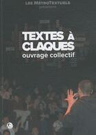 Couverture du livre « Textes à claques » de  aux éditions Editions Thot