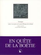 Couverture du livre « Lettre à son père sur la mort d'Etienne de la Boétie » de Michel De Montaigne aux éditions Gallimard
