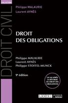 Couverture du livre « Droit des obligations (9e édition) » de Philippe Malaurie et Laurent Aynes et Philippe Stoffel-Munck aux éditions Lgdj