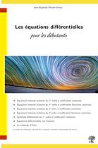 Couverture du livre « Les équations différentielles pour les débutants » de Jean-Baptiste Hiriart-Urruty aux éditions H & K