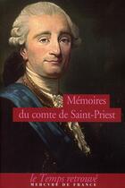 Couverture du livre « Mémoires du comte de saint-priest » de Saint-Priest F-E. aux éditions Mercure De France