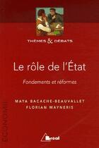 Couverture du livre « Le rôle de l'état » de Bacache aux éditions Breal