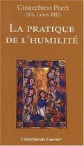 Couverture du livre « La pratique de l'humilité » de  aux éditions Le Laurier