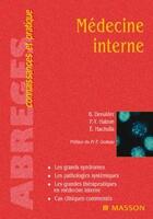 Couverture du livre « Médecine interne » de Bernard Devulder et Pierre-Yves Hatron et Eric Hachulla aux éditions Elsevier-masson