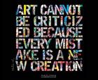 Couverture du livre « Art cannot be criticized because every mistake is a new creation » de Mr. Brainwash aux éditions Le Livre D'art