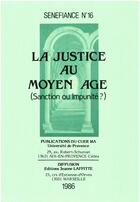 Couverture du livre « La justice au moyen age » de  aux éditions Presses Universitaires De Provence