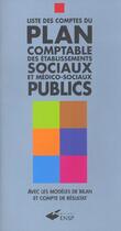 Couverture du livre « Plan Comptable Des Etablissements Sociaux Publics » de Leroux Jm aux éditions Ehesp