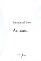 Couverture du livre « Armand » de Emmanuel Bove aux éditions Sillage