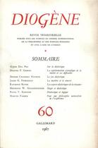 Couverture du livre « Diogene 60 » de Collectifs Gallimard aux éditions Gallimard