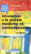 Couverture du livre « Introduction A La Poesie Moderne Et Contemporaine » de Leuwers aux éditions Nathan