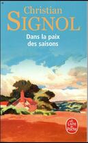 Couverture du livre « Dans la paix des saisons » de Christian Signol aux éditions Le Livre De Poche