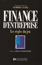 Couverture du livre « Finance D Entreprise » de Guedj aux éditions Organisation
