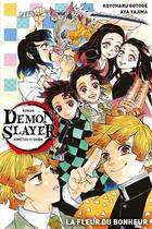 Couverture du livre « Demon slayer t.1 : la fleur du bonheur » de Koyoharu Gotoge aux éditions Panini