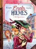 Couverture du livre « Les enquêtes d'Enola Holmes Tome 8 : Enola Holmes et l'élégante évasion » de Serena Blasco et Lucie Arnoux aux éditions Jungle