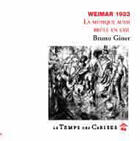 Couverture du livre « Weimar 1933 » de Giner Bruno aux éditions Le Temps Des Cerises