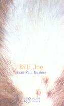 Couverture du livre « Billi joe » de Jean-Paul Noziere aux éditions Thierry Magnier