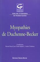 Couverture du livre « Myopathies de duchenne-becker » de Bussel/Raphael aux éditions Frison Roche