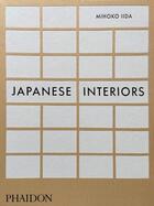 Couverture du livre « Japanese interiors » de Mihoko Lida aux éditions Phaidon Press