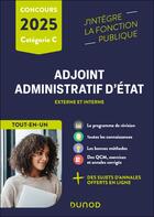 Couverture du livre « Concours adjoint administratif d'etat - 2025 - externe et interne - tout-en-un » de Charmont/Lede aux éditions Dunod