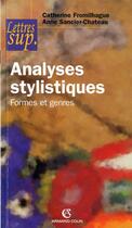 Couverture du livre « Analyses stylistiques » de  aux éditions Armand Colin