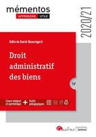Couverture du livre « Droit administratif des biens (édition 2020/2021) » de Odile De David-Beauregard-Berthier aux éditions Gualino