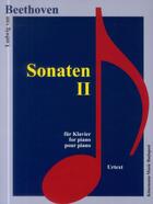 Couverture du livre « Beethoven ; sonaten II ; pour piano » de Ludwig Von Beethoven aux éditions Place Des Victoires/kmb