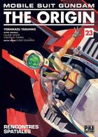Couverture du livre « Mobile suit Gundam - the origin Tome 23 : rencontres spatiales » de Yoshikazu Yasuhiko aux éditions Pika