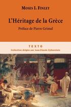 Couverture du livre « L'héritage de la Grèce » de Moses I. Finley aux éditions Tallandier