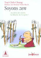 Couverture du livre « N 1 soyons zen » de Tsai Chih Chung aux éditions Jouvence