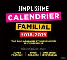 Couverture du livre « Calendrier familial simplissime 2018-19 » de  aux éditions Hachette Pratique