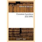 Couverture du livre « Germinie Lacerteux » de Goncourt Edmond aux éditions Hachette Bnf