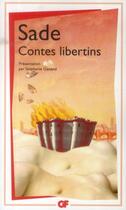 Couverture du livre « Contes libertins » de Donatien-Alphonse-Francois De Sade aux éditions Flammarion