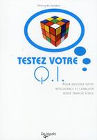 Couverture du livre « Testez votre QI » de Thierry M. Carabin aux éditions De Vecchi